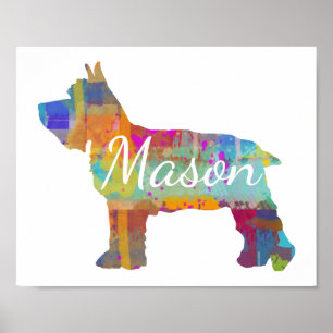 Poster Decoração inicial personalizada da Mini Schnauze