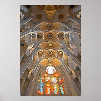 Poster Decoração Interior da Sagrada Família
