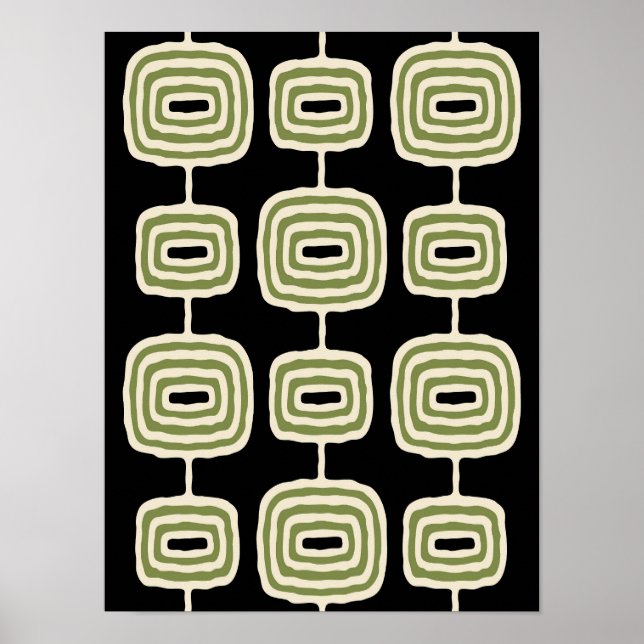 Poster Decoração Moderna do meio século (Frente)