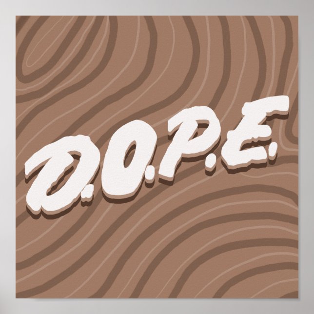 Poster Decoração neutra, arte castanha e bronzeada (Frente)