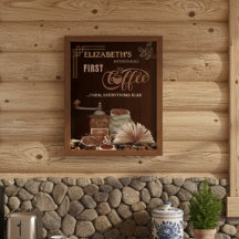 Decoração Personalizada da Cozinha de Café
