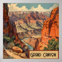 Decoração Retro de Parede do Canyon do Arizona