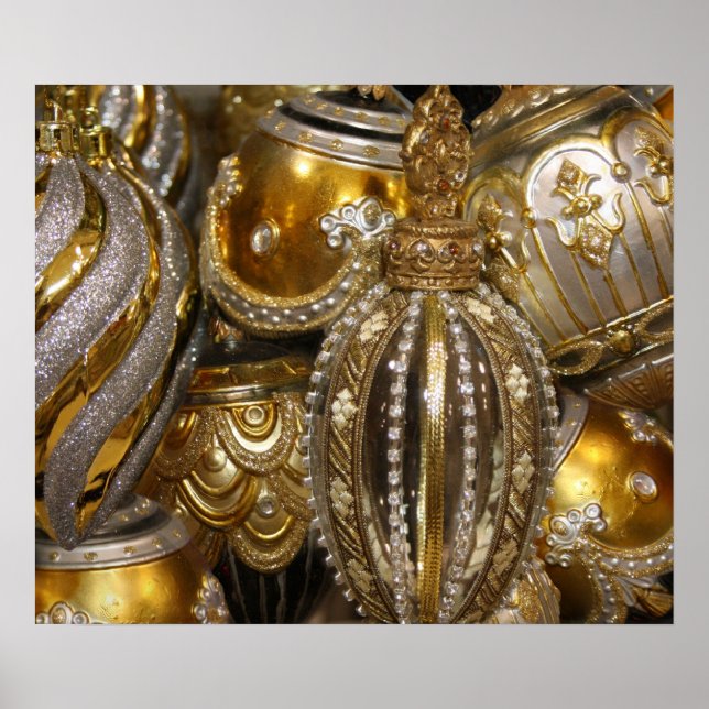 Pôster Decoração vitoriana das árvores de Natal (Frente)