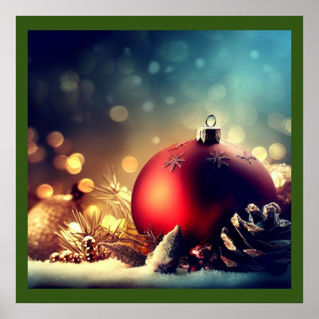 Poster Decorações de Natal 1 (Frente)