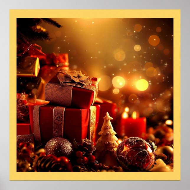 Poster Decorações de Natal 3 (Frente)