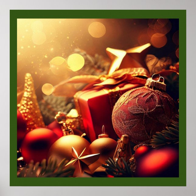 Poster Decorações de Natal 7 (Frente)