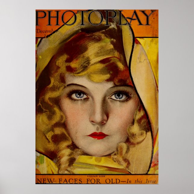 Poster Decorativo Lillian Gish (Frente)