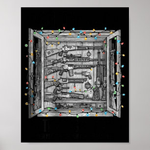 Poster Decore Os Corredores Com Armas & Munição (no verso