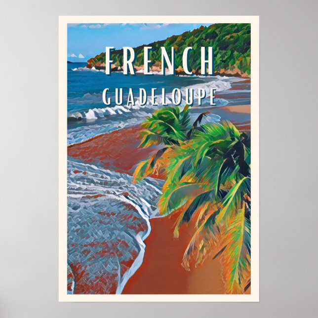 Poster Découvrez les trésors tropicaux de la Guadeloupe (Frente)