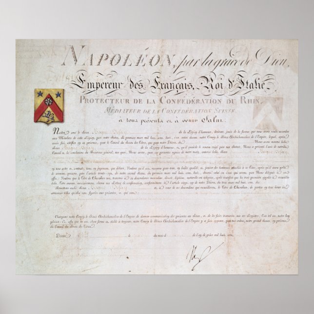 Pôster Decreto de nobreza criado nos termos do primeiro (Frente)