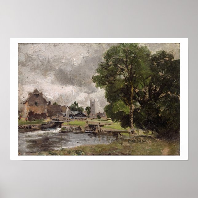 Poster Dedham Lock e Mill (Frente)