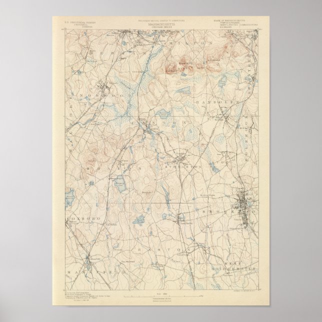 Pôster Dedham, Massachusetts (Frente)