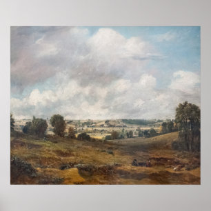 Poster Dedham Vale de East Bergholt - Constable
