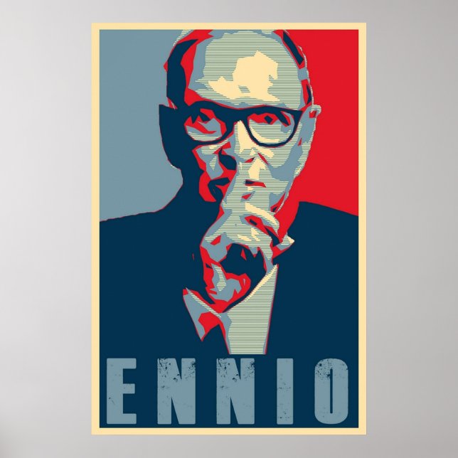 Poster Dedicação do Estilo de Esperança Ennio Morricone (Frente)