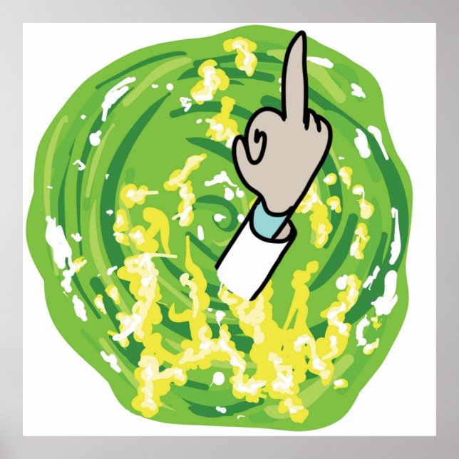 Poster Dedo médio do rick (Frente)