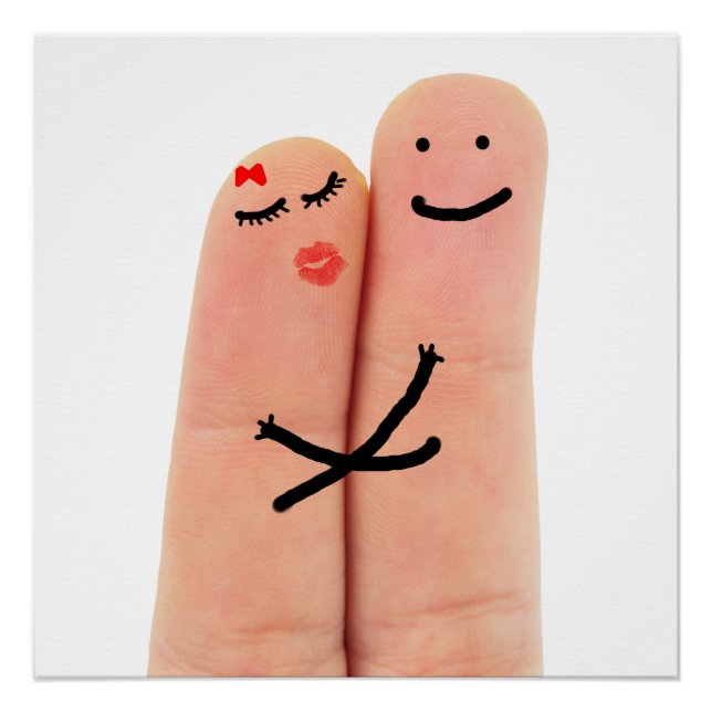 Pôster Dedos apaixonados (Frente)