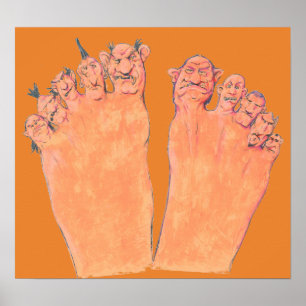 Pôster Dedos do pé maus