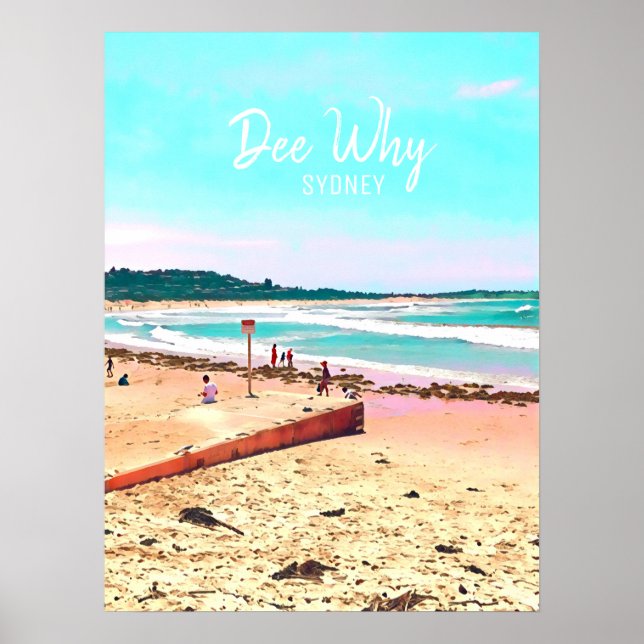 Poster Dee Why Norte beaches sydney (Frente)