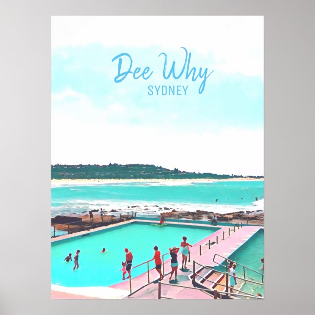 Poster Dee Why Norte beaches sydney (Frente)