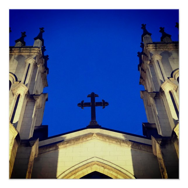 Pôster Deep blue cross (Frente)