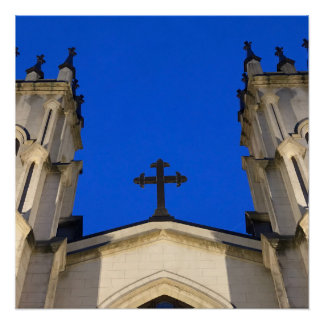 Pôster Deep blue cross poster