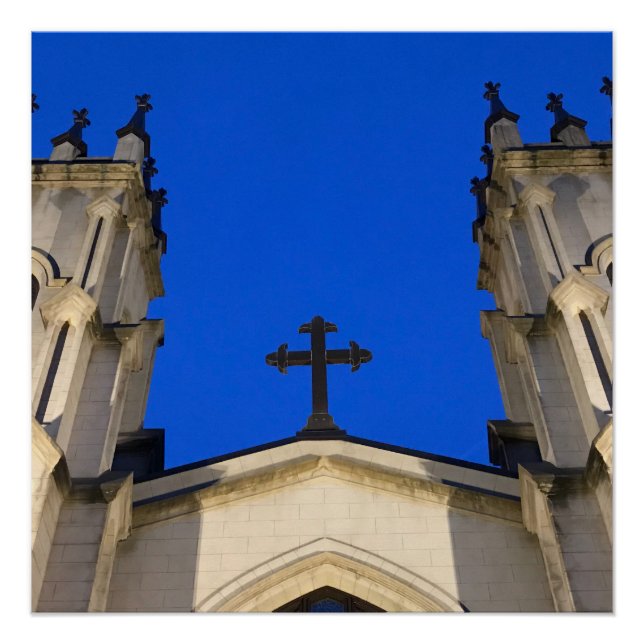 Pôster Deep blue cross poster (Frente)