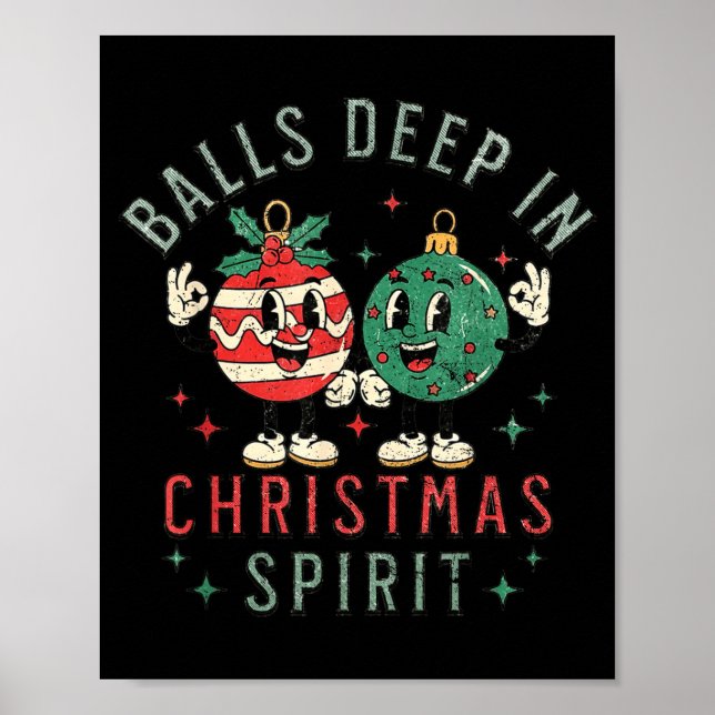 Poster Deep In Christmas Srit Funny Christmas Saying  (Frente)