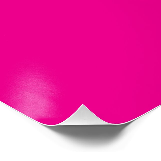 Pôster Deep Pink Bold Modern Minimalist Art Poster (Canto)