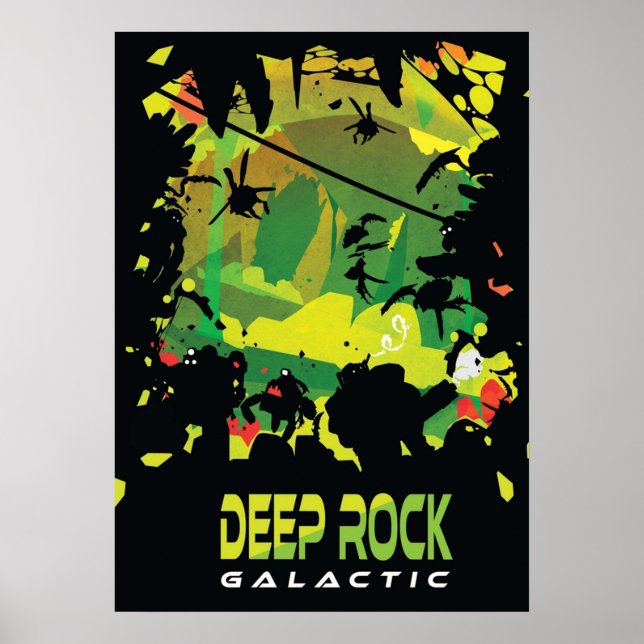 Poster Deep Rock Galactic Fanart Artwork  (Frente)