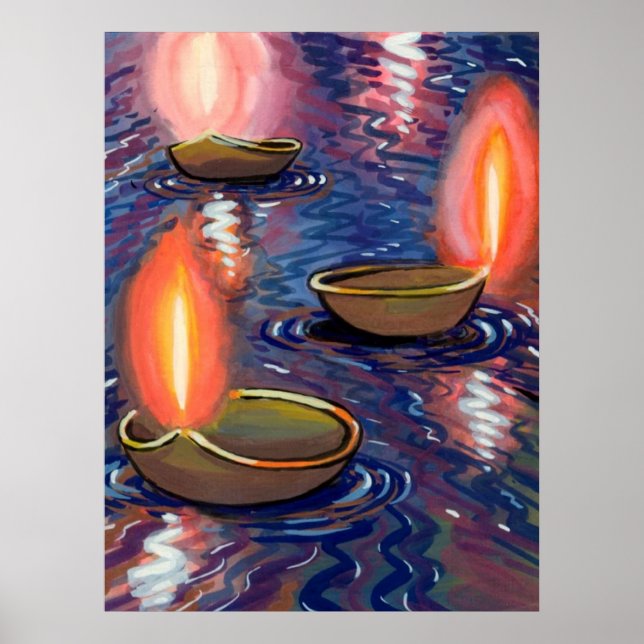 Pôster Deepas pintadas no rio (Frente)