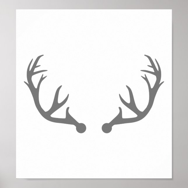 Poster Deer antlers (Frente)
