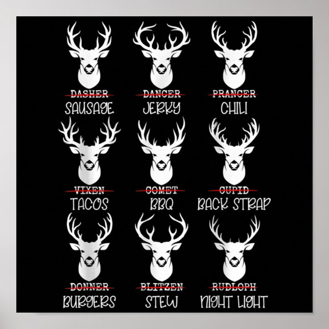 Poster Deer Hunter Buck Amantes de todos os Shanta (Frente)