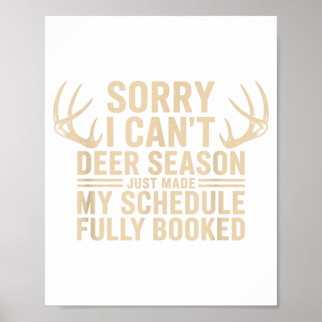 Poster Deer Hunting Quote Hunter Whitetail Buck Deer Seas (Frente)