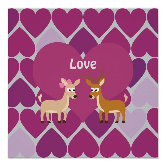 Pôster Deer Love (Frente)