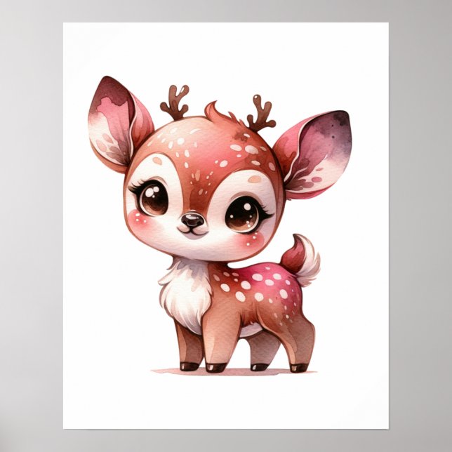 Poster Deer Nursery Art (Frente)