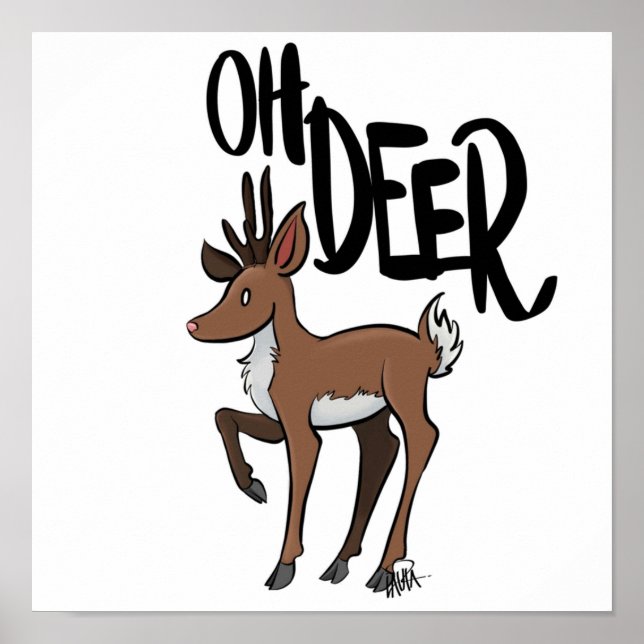 Poster Deer Oh Deer (Frente)