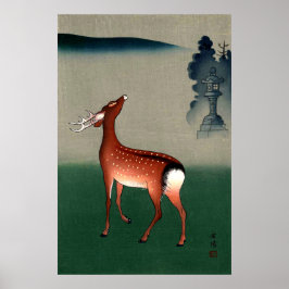 Poster Deer Ohmuro Koyo 1950