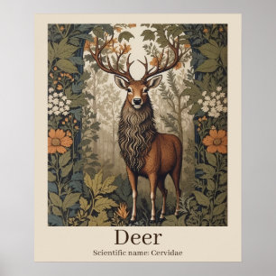 Poster Deer Scientific Name