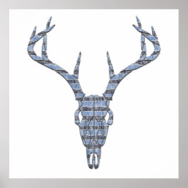 Poster Deer Skull Wall Art