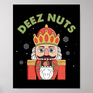 Poster Deez Loucos Nutcracker Nuts Men Festa de Natal P