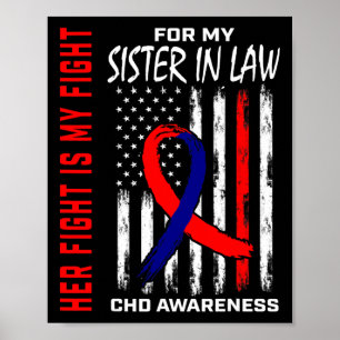 Poster Defeito Congênito do Coração Chd Irmã Conscientiza