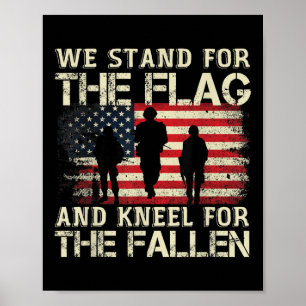 Poster Defendemos A Bandeira E O Kneel Para O Queda