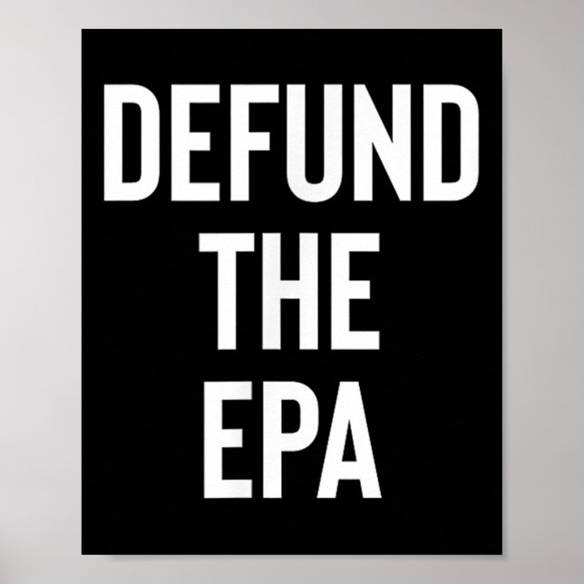 Poster Defender O Pol Da Agência Epa De Proteção Ambienta (Frente)