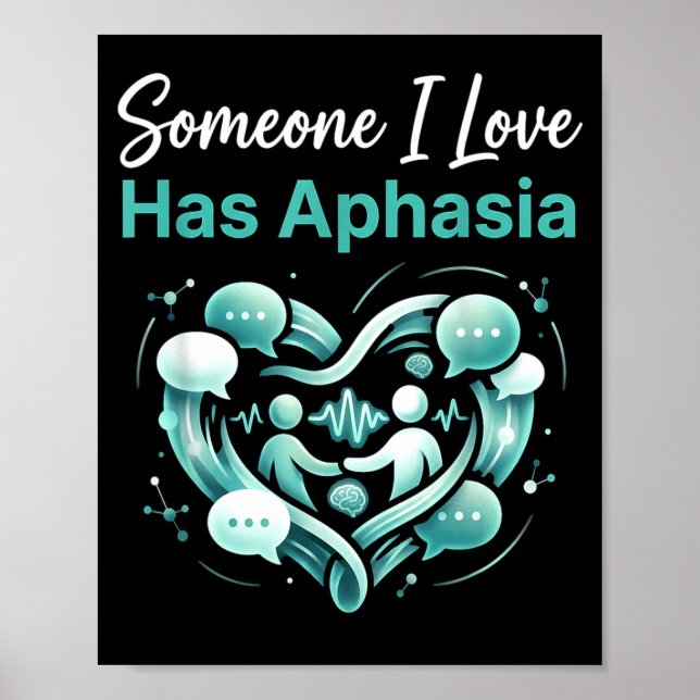 Poster defensor de transtorno de comunicação alguém que e (Frente)