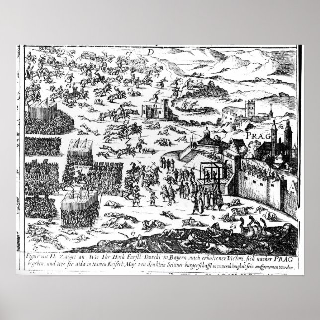 Pôster Defesa de Praga, 1618 (Frente)