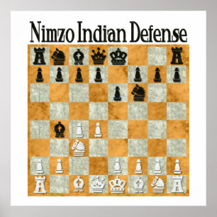 Pôster Defesa do Nimzo-Indiano