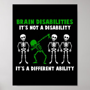 Poster Deficiência cerebral Sensibilização Não é uma defi