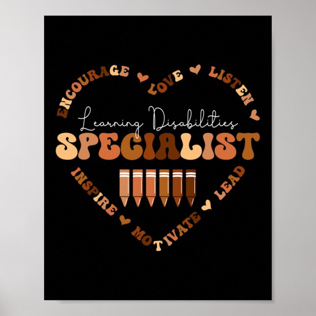 Poster Deficiências de aprendizagem do mês da história ne (Frente)