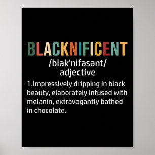Poster Definição Blacknificent Orgulhoso Mês da História