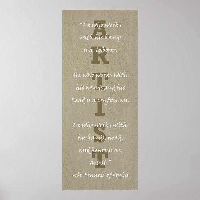 Pôster Definição de artista (Frente)